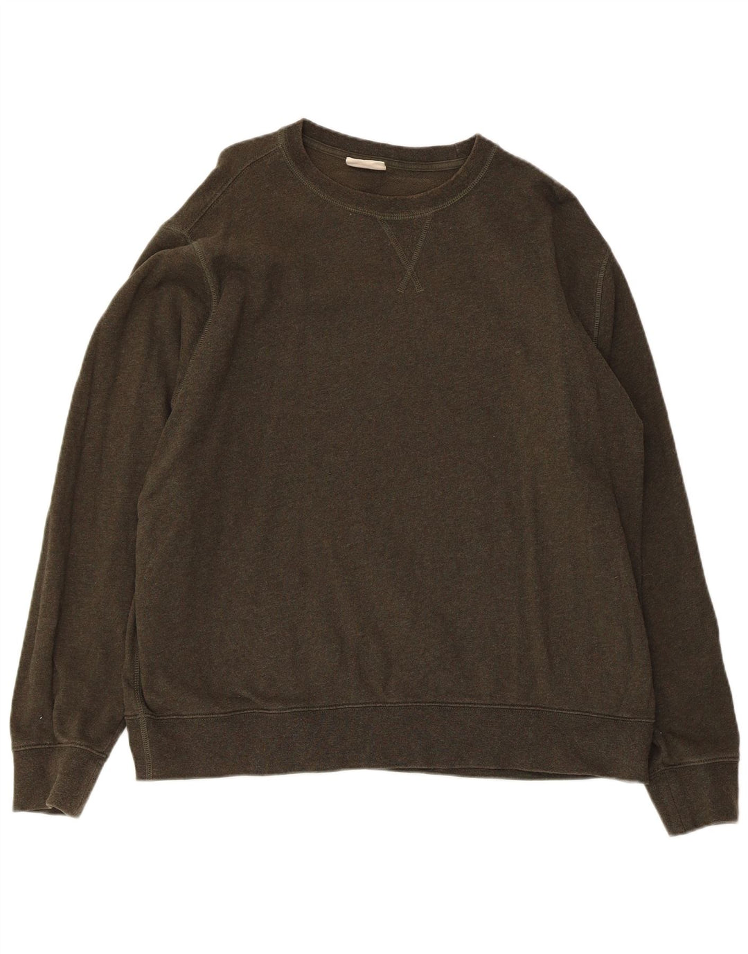 Marks & Spencer Damen Sweatshirt Pullover UK 20 2XL Khaki Baumwolle