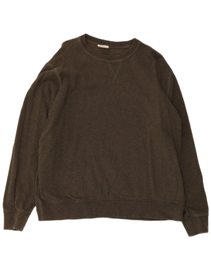 Marks & Spencer Damen Sweatshirt Pullover UK 20 2XL Khaki Baumwolle