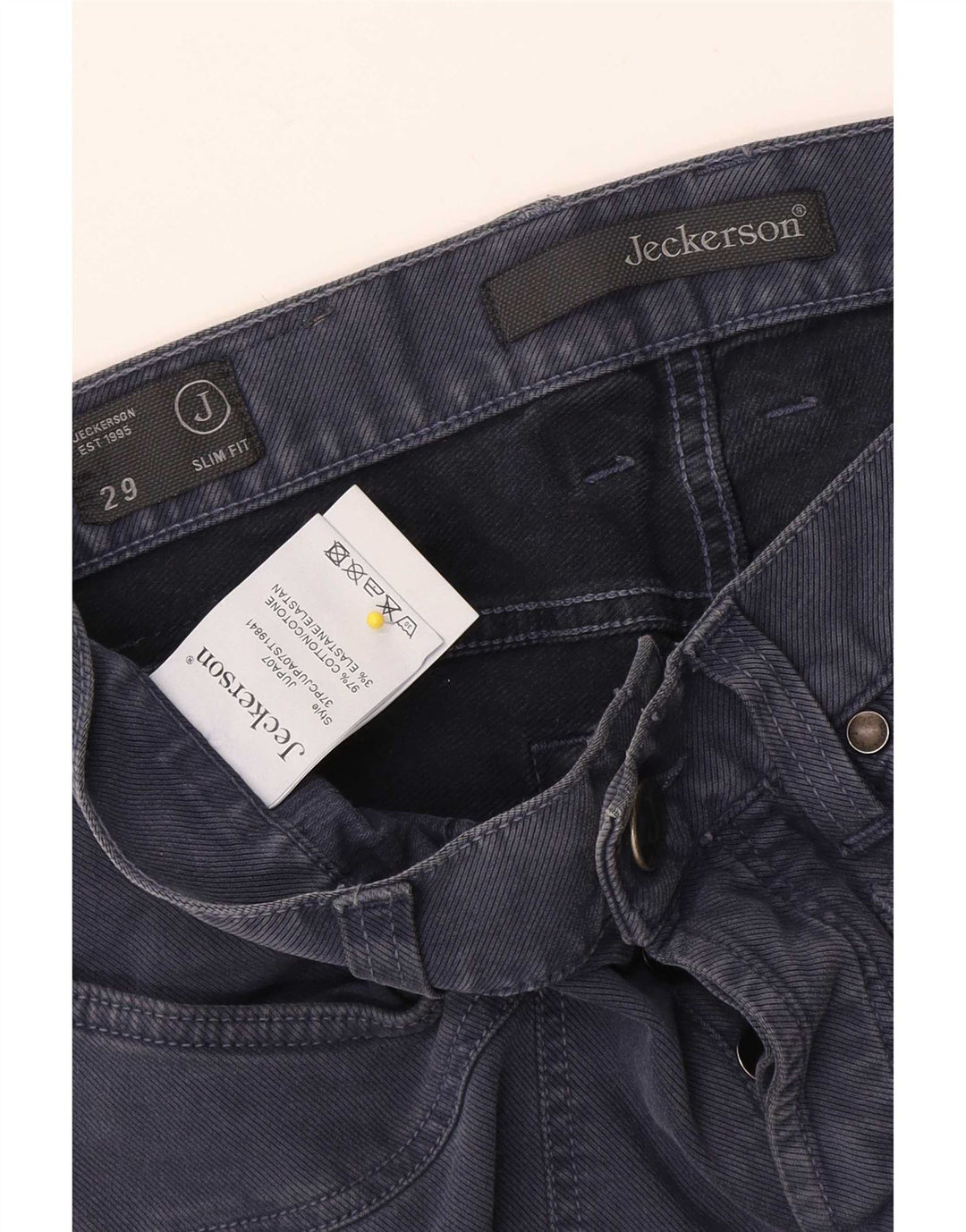 Jeckerson Herren Slim Jeans W29 L30 Marineblau Baumwolle