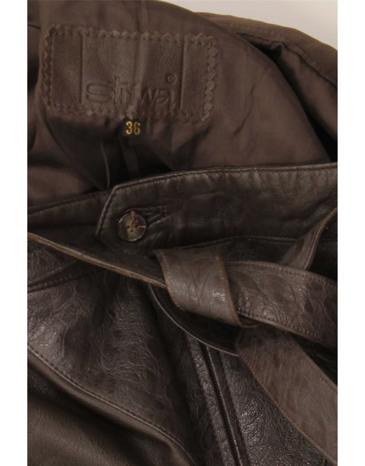 Striwa Damen Lederrock EU 36 Small W26 Braun