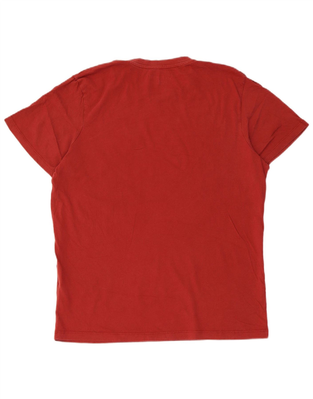 JACK & JONES Herren-T-Shirt mit normaler Passform, mittelroter Baumwolle