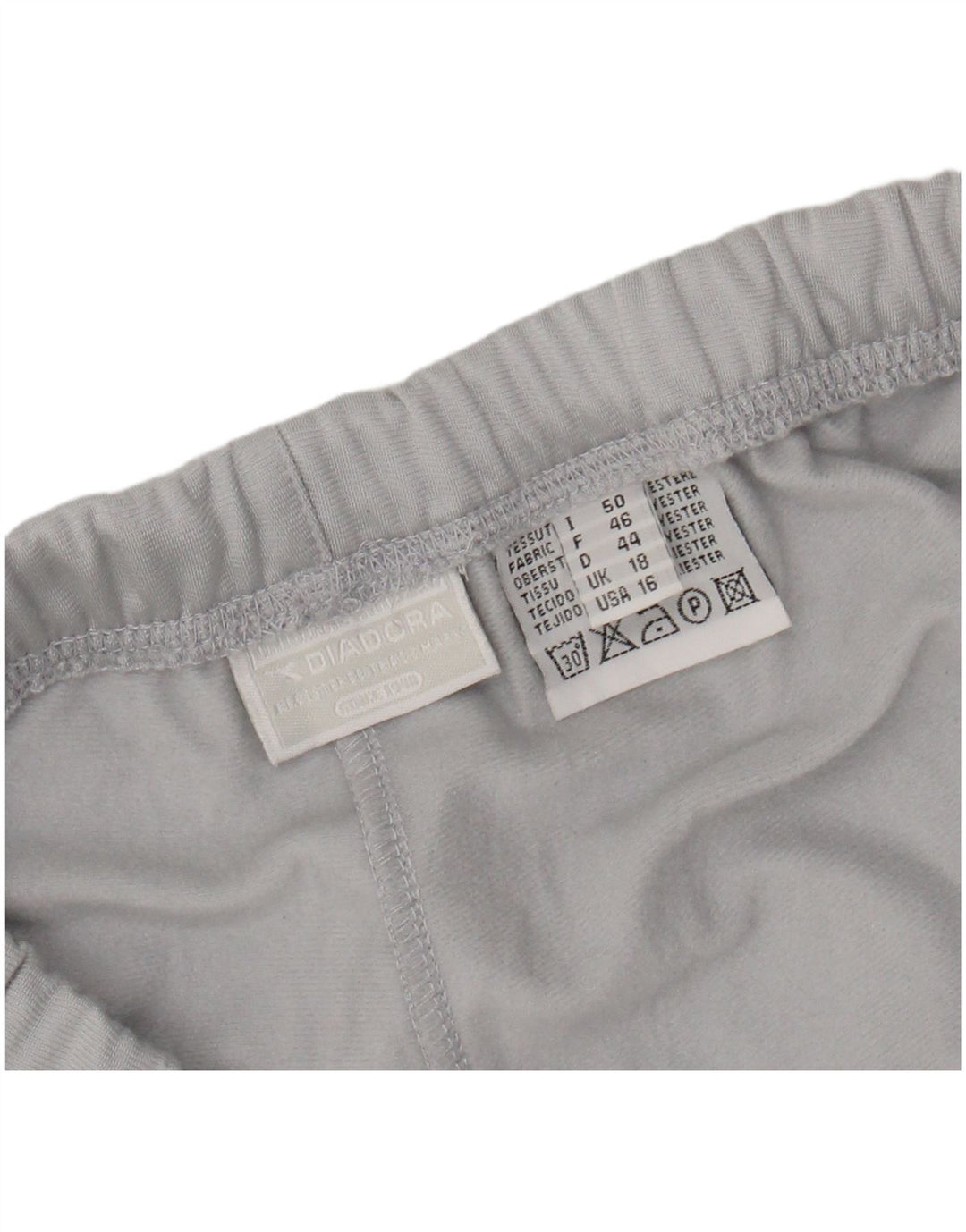 DIADORA Damen-Trainingshose, UK 18, XL, grau, Polyester