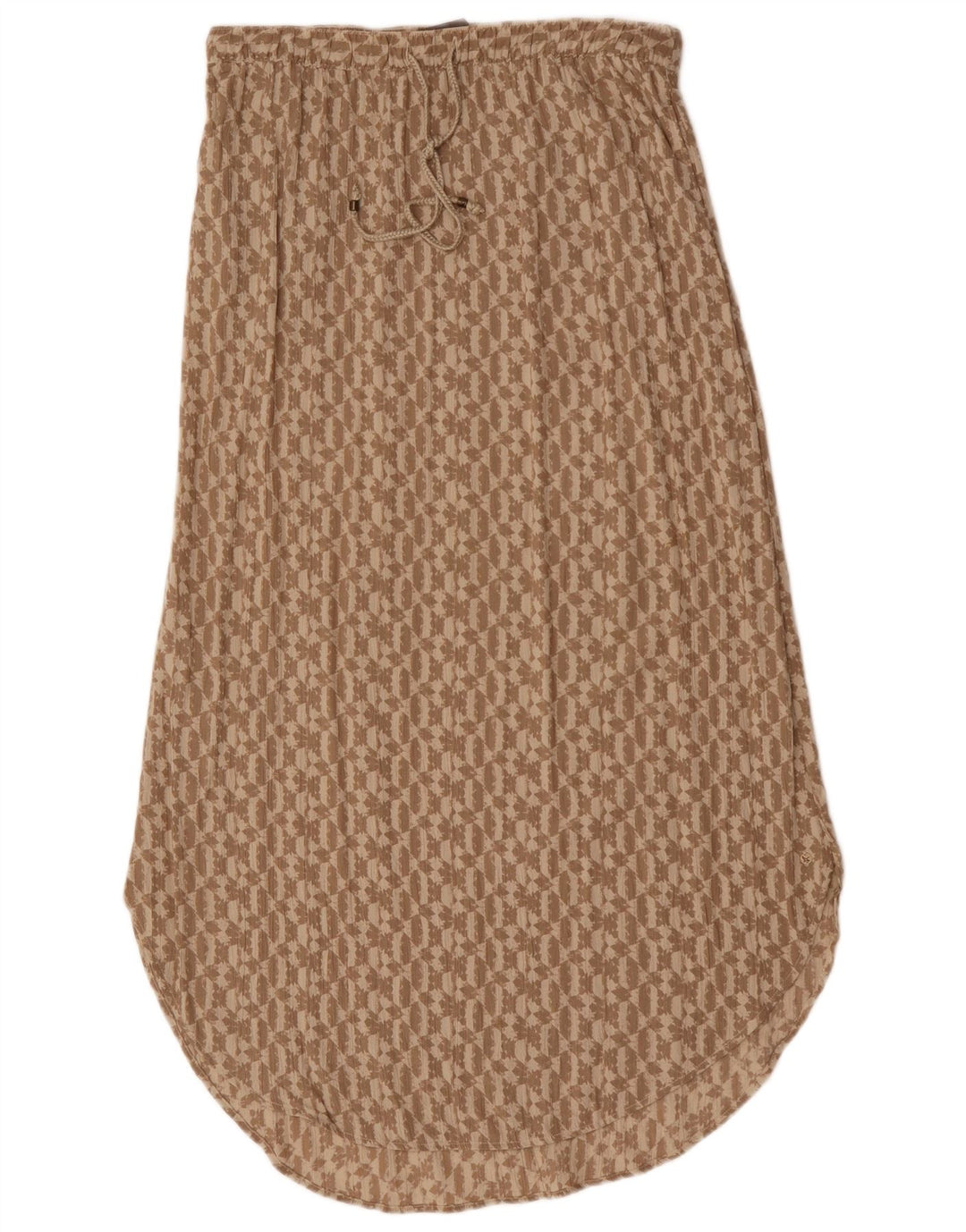 Eddie Bauer Damen Maxirock UK 14 Medium W30 Beige geometrischer Rayon