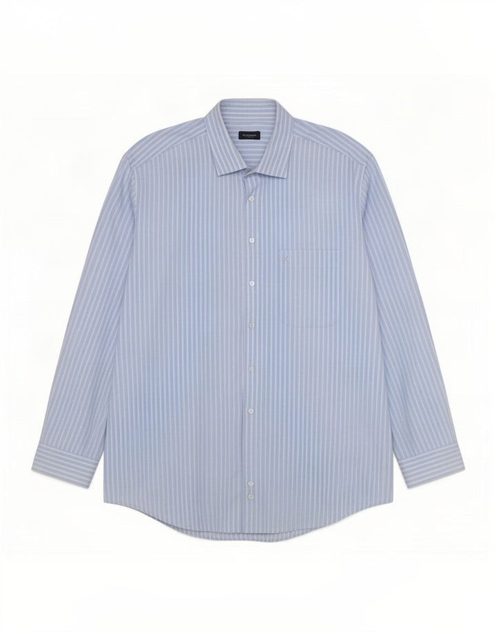 Burberry Herrenhemd 2XL Blauer Nadelstreifen