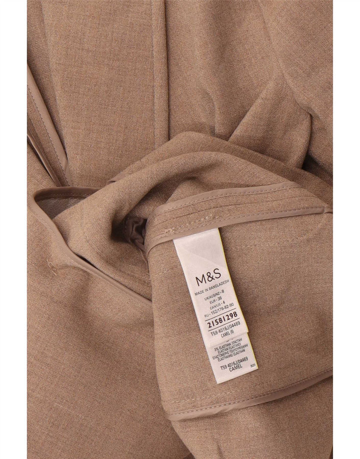 Marks & Spencer Zweireihiger Blazer für Damen, Gr. 8, Beige