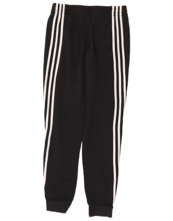 Adidas Jungen-Trainingshose, Jogginghose, 13–14 Jahre, schwarze Farbblock-Baumwolle