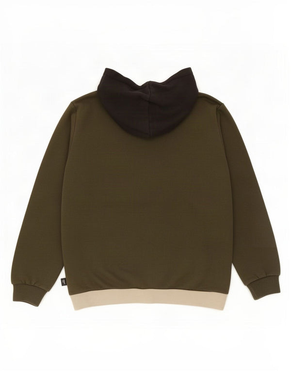 Puma Kapuzenpullover mit Grafik für Jungen, 11–12 Jahre, Khaki, Colourblock-Baumwolle