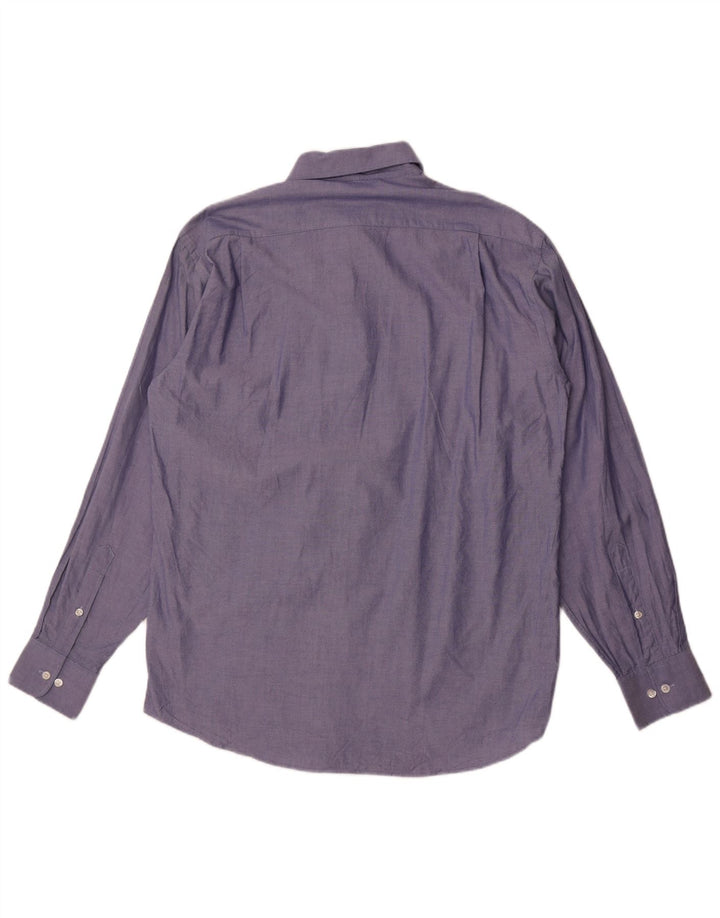 Tommy Hilfiger Herren-Hemd mit normaler Passform, Größe 15 1/2, Mittelblau