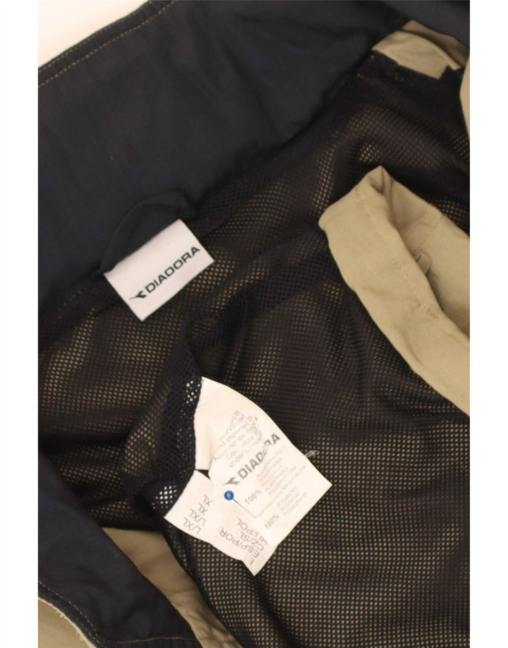 Diadora Herren-Trainingsanzug-Oberteil, Jacke, XL, Khaki, Polyamid