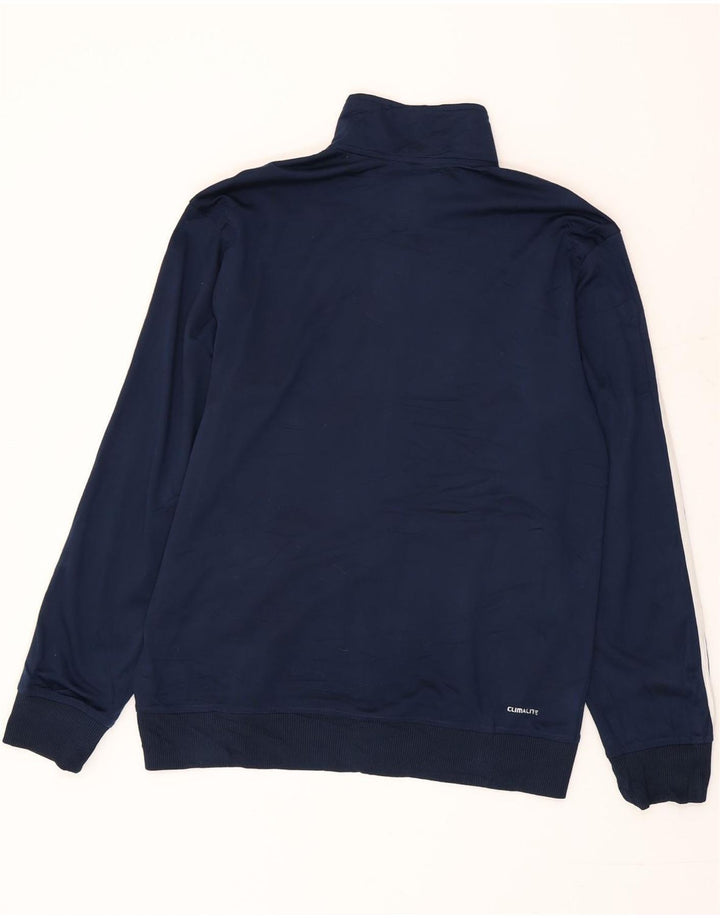 Adidas Herren Climalite Trainingsanzug Top Jacke Medium Marineblau Polyester