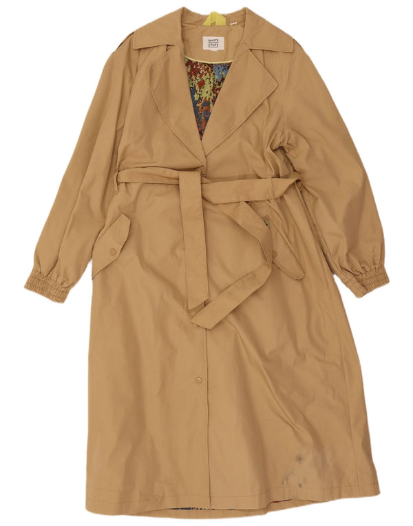 White Stuff Damen Trenchcoat UK 14 Mittelbeige Baumwolle