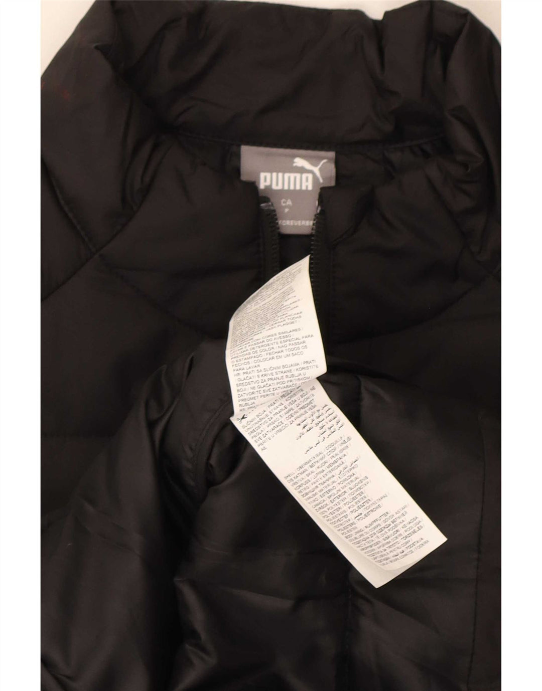 Puma Herren gepolsterte Weste UK 36 Small Schwarz Polyester