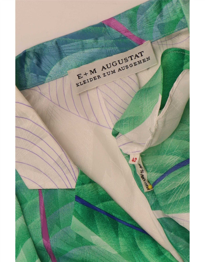E+M Augustat Damen 2-teiliges Rockset EU 42 Large W32 Grau geblümtes Polyester