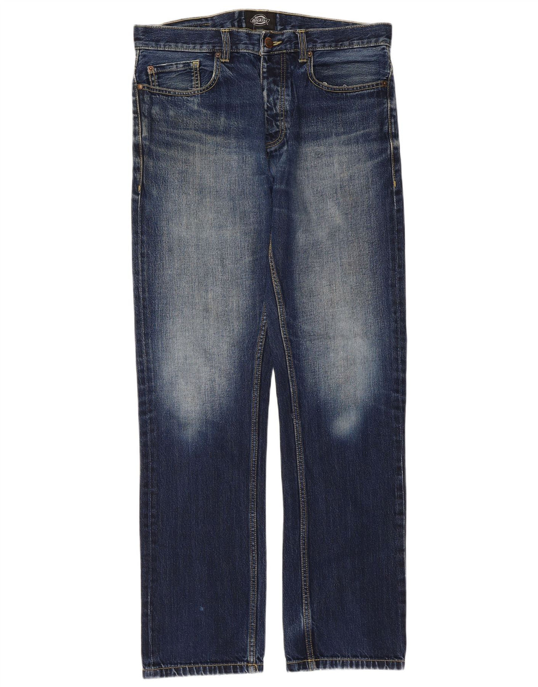 Dickies Herren Straight Jeans W33 L34 Blaue Baumwolle