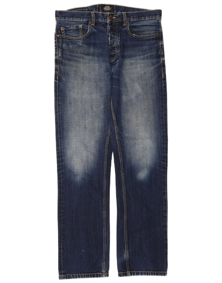 Dickies Herren Straight Jeans W33 L34 Blaue Baumwolle