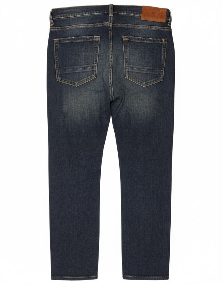 Rifle Herren-Crop-Jeans, W30 L25, marineblaue Baumwolle