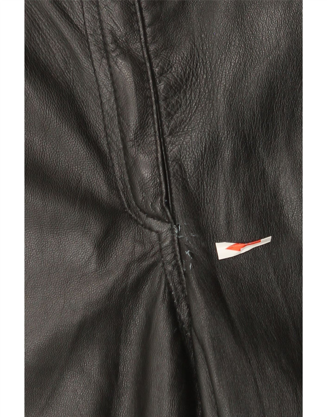 Scirocco Damen Tapered Lederhose IT 42 Medium W30 L29 Schwarzes Leder