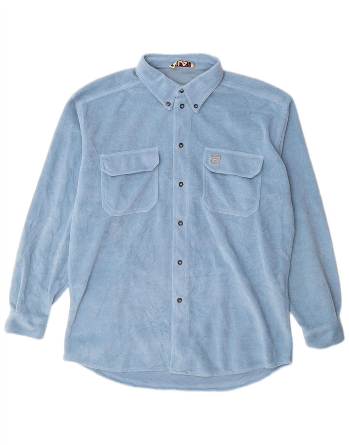 FILA Herren Fleeceshirt IT 52/54 Large Blau Polyester