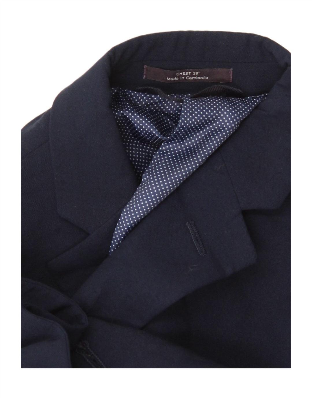 Marks & Spencer Herren-Slim-Blazer mit 2 Knöpfen, Gr. 38, Mittelmarineblau