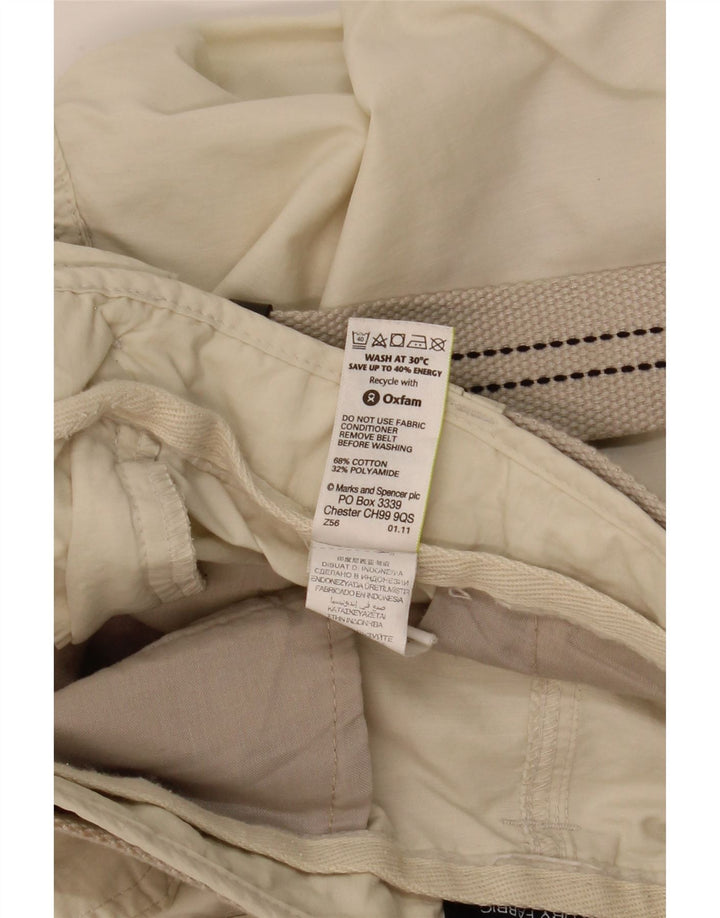 MARKS & SPENCER Herren Cargo-Bermudashorts W38 XL Beige Baumwolle
