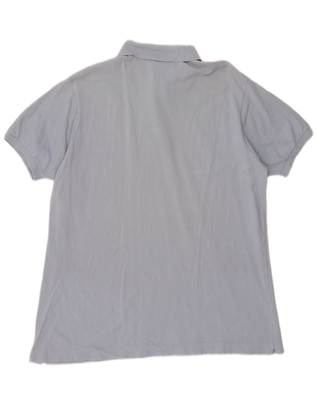 LACOSTE Herren Poloshirt Größe 7 2XL Blaue Baumwolle