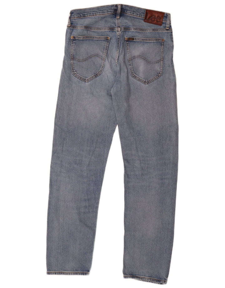 Lee Herren Daren Zip Fly Straight Jeans W32 L32 Blaue Baumwolle