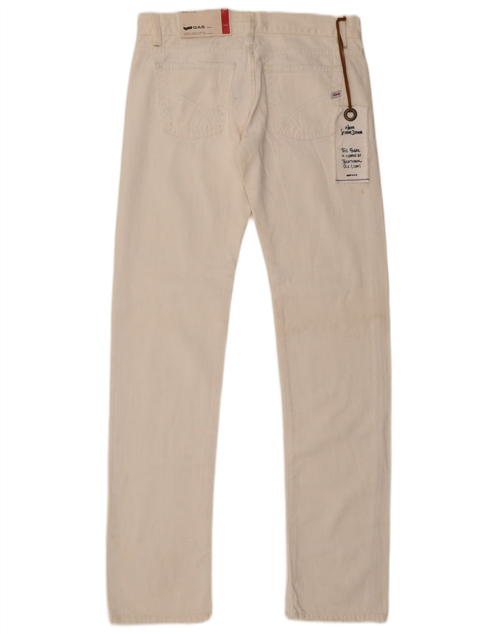 Gap Slim-Jeans für Damen, W28, L34, cremefarbene Baumwolle