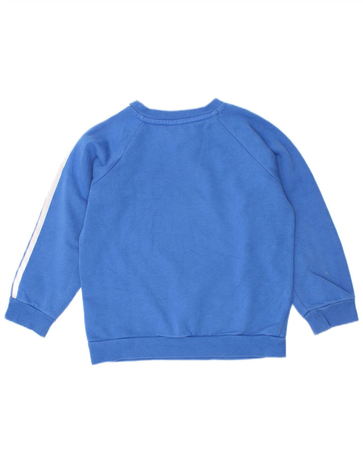 Adidas Jungen Grafik-Sweatshirt-Pullover, 2–3 Jahre, blaue Baumwolle