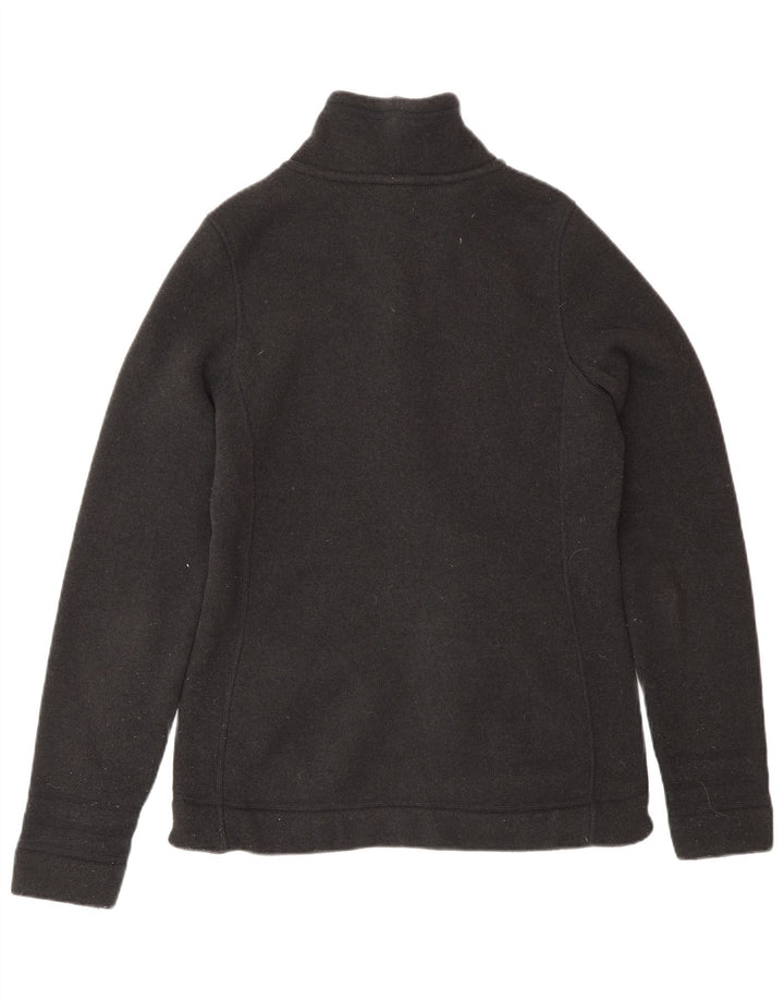 The North Face Damen-Trainingsanzug-Top-Jacke UK 12 Mittelschwarzes Polyester