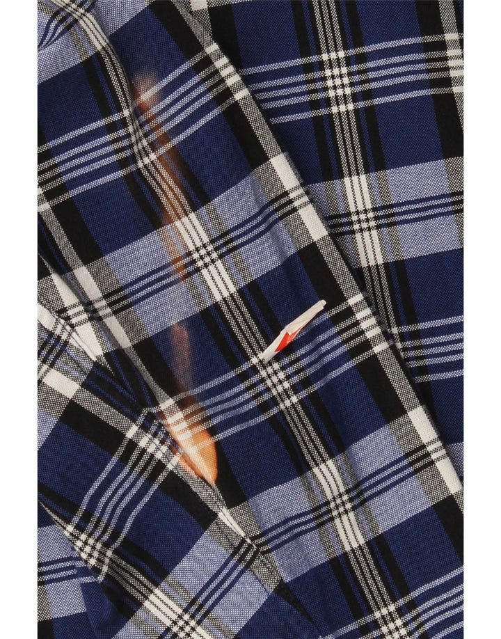 Tommy Hilfiger Herren-Hemd, groß, 4XL, marineblau, kariert, Baumwolle