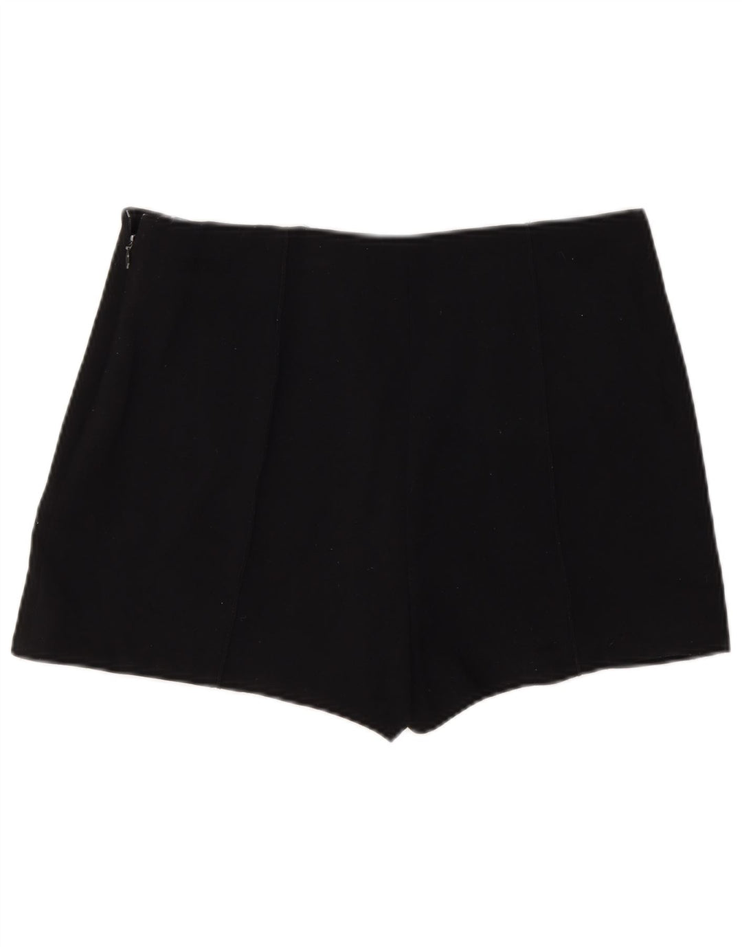 Zara Damen Hotpants Large W30 Schwarz Polyester