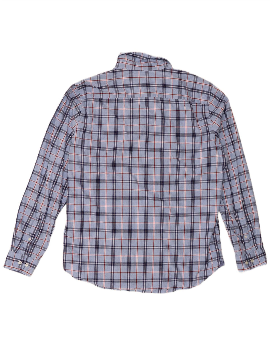 Crew Clothing Herren-Flanellhemd mit schmaler Passform, XL, blau kariert, Baumwolle
