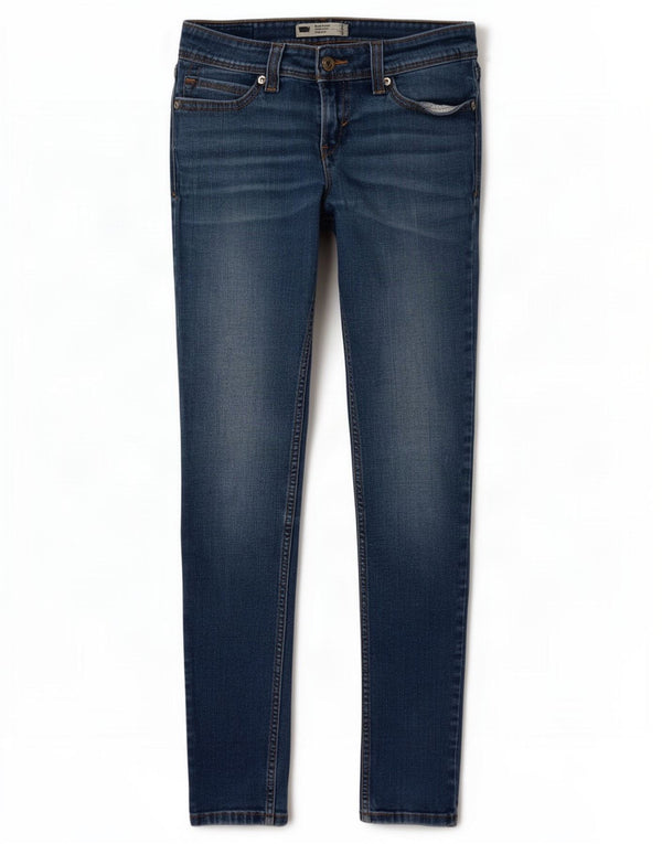 Levi's Damen Demi Curve Low Waist Skinny Jeans US 5 Medium W27 L29 Blau