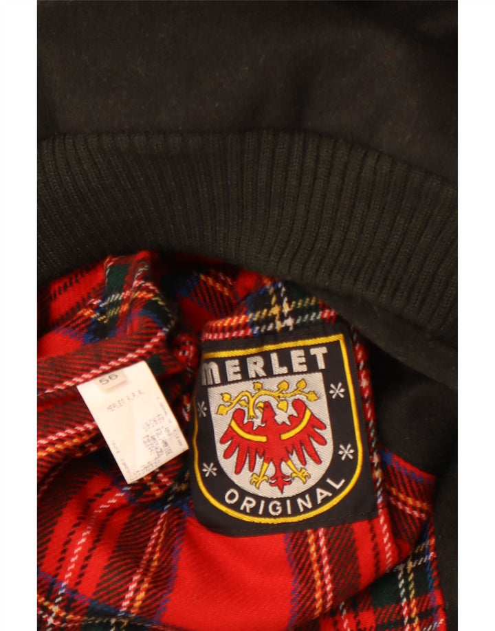 MERLET Herren Bomberjacke IT 56 3XL Khaki Wolle