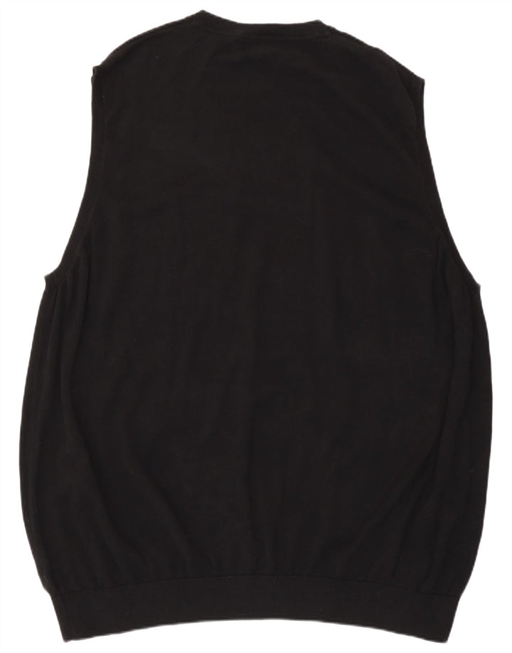 Marks & Spencer Herren Weste Tank Top 4XL Schwarz Baumwolle