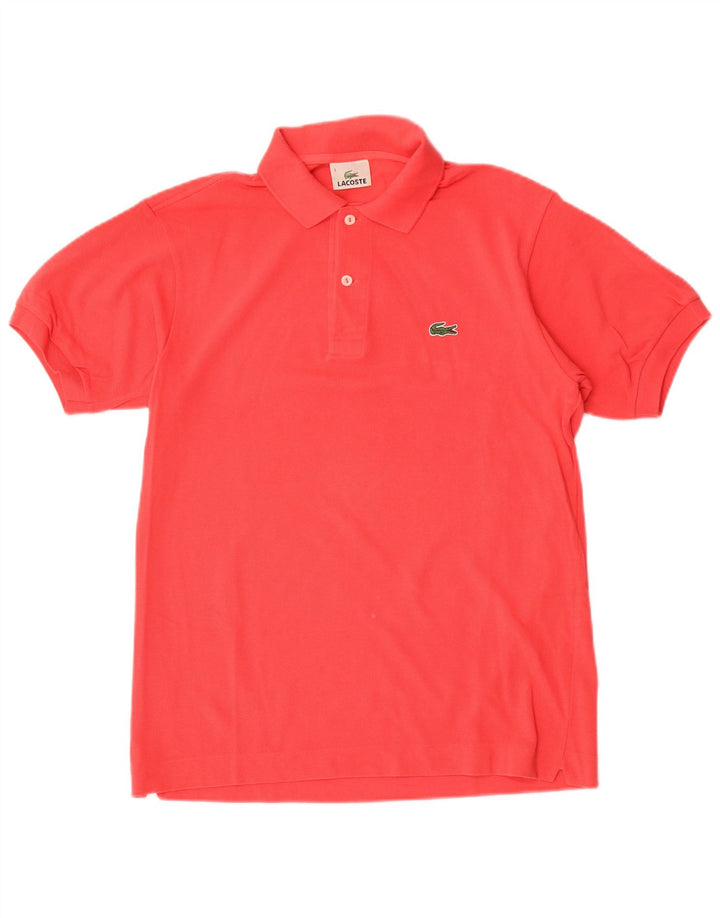 Lacoste Herren-Poloshirt, Größe 3, klein, rote Baumwolle