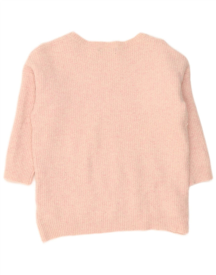 Marks & Spencer Damen-Pullover mit U-Boot-Ausschnitt, Gr. 14, Mittelrosa