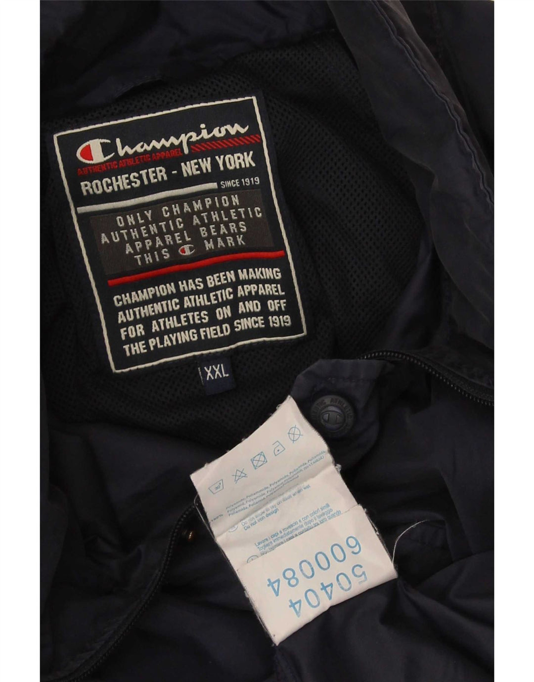 Champion Herren Windjacke UK 44 2XL Marineblau Polyamid