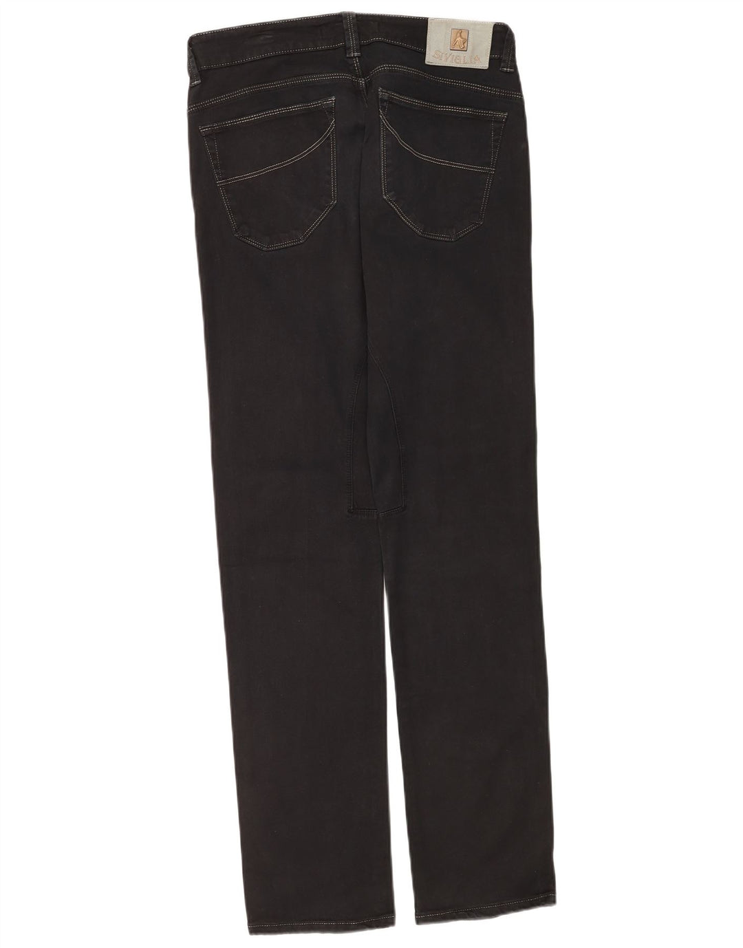 SIVIGLIA Herren Slim Jeans W32 L32 Schwarze Baumwolle