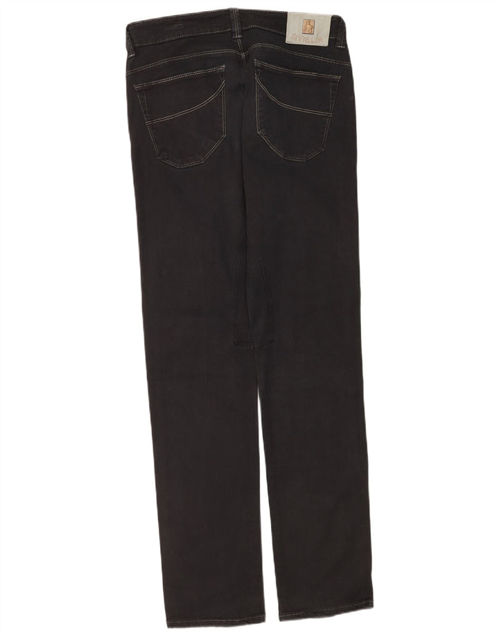 SIVIGLIA Herren Slim Jeans W32 L32 Schwarze Baumwolle