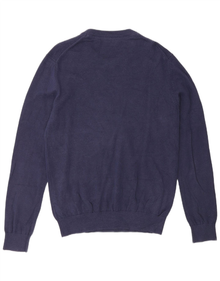 Izod Herren-Pullover mit Rundhalsausschnitt, mittlere marineblaue Baumwolle