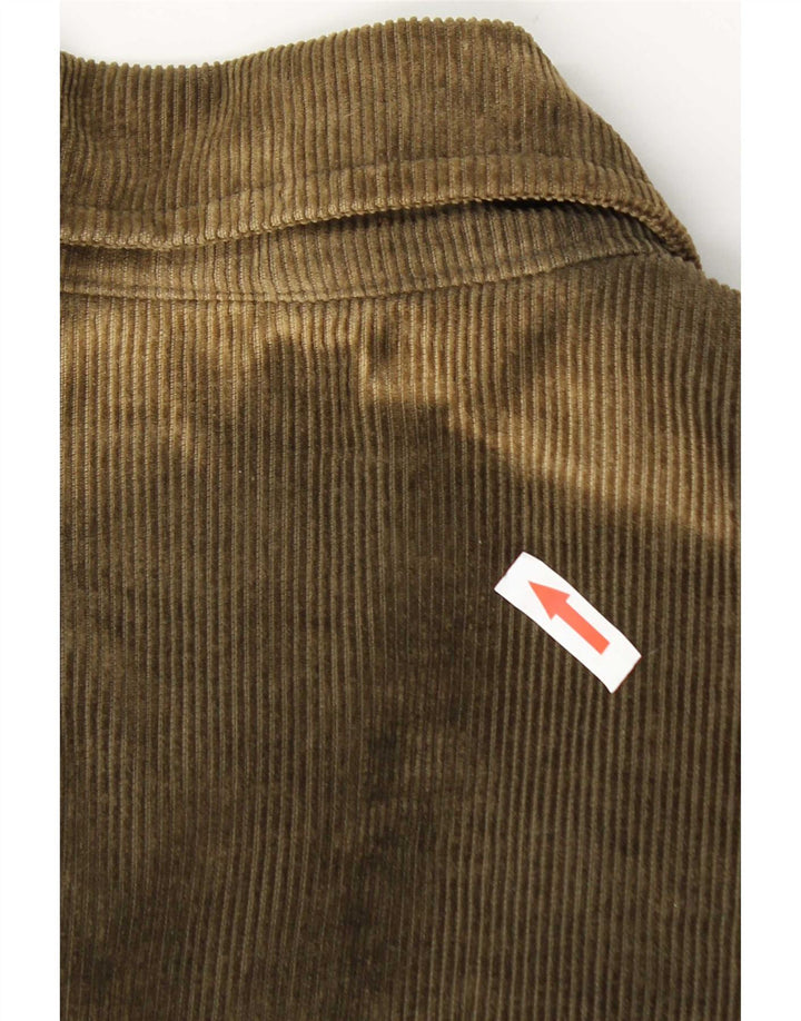 Gap Herren Cordjacke UK 38 Medium Khaki Baumwolle