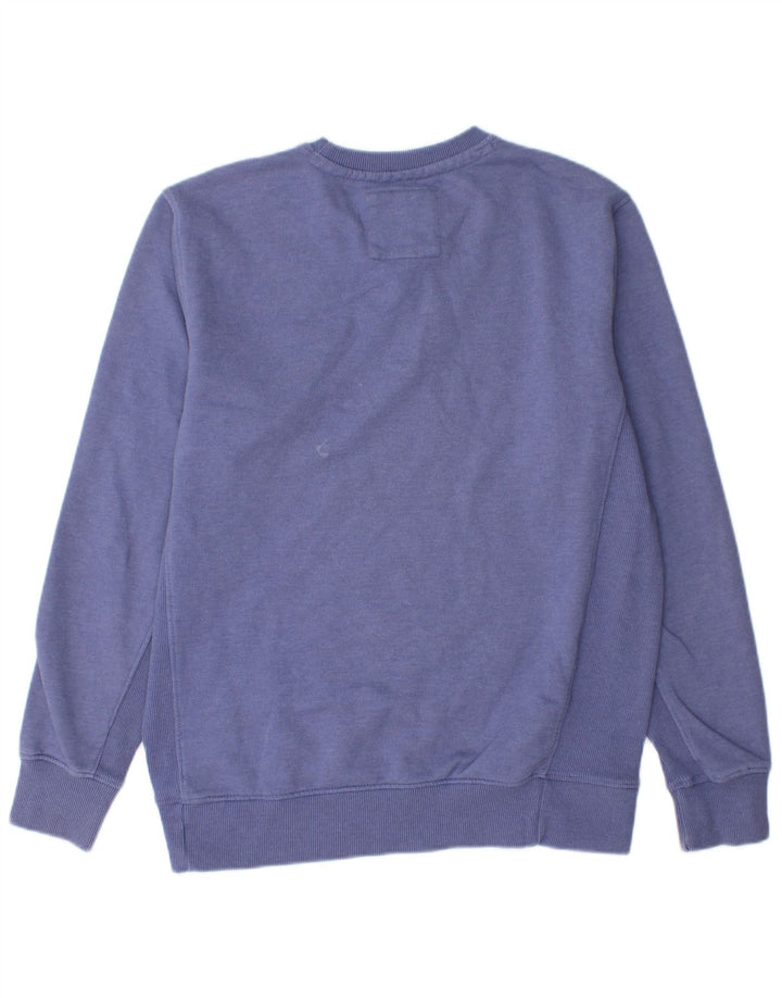 CREW CLOTHING Herren-Sweatshirt-Pullover aus mittelvioletter Baumwolle