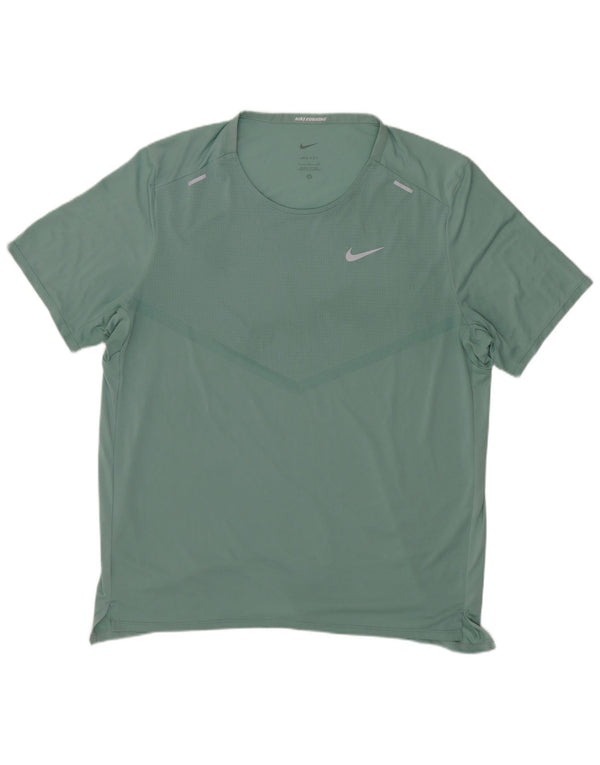 Nike Herren Dri Fit T-Shirt Top Large Grün