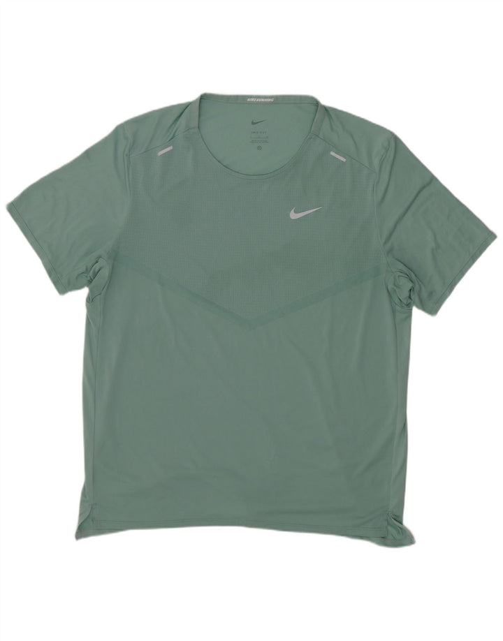 Nike Herren Dri Fit T-Shirt Top Large Grün