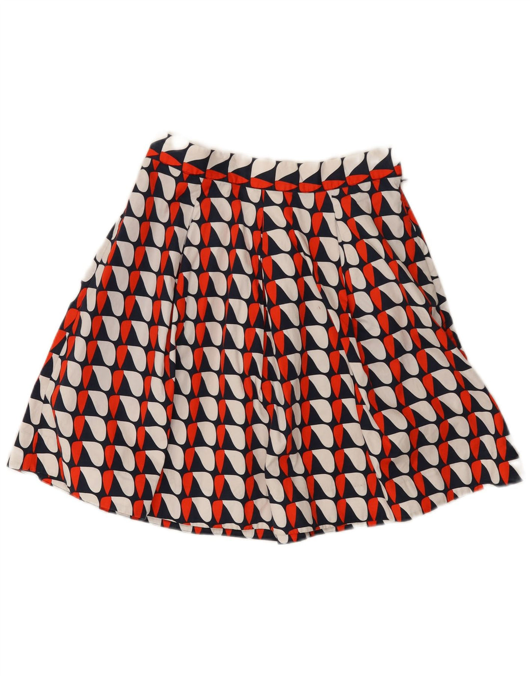 Vintage Damen-Minirock mit abstraktem Muster, plissiert, W29, mittelgroß, mehrfarbig