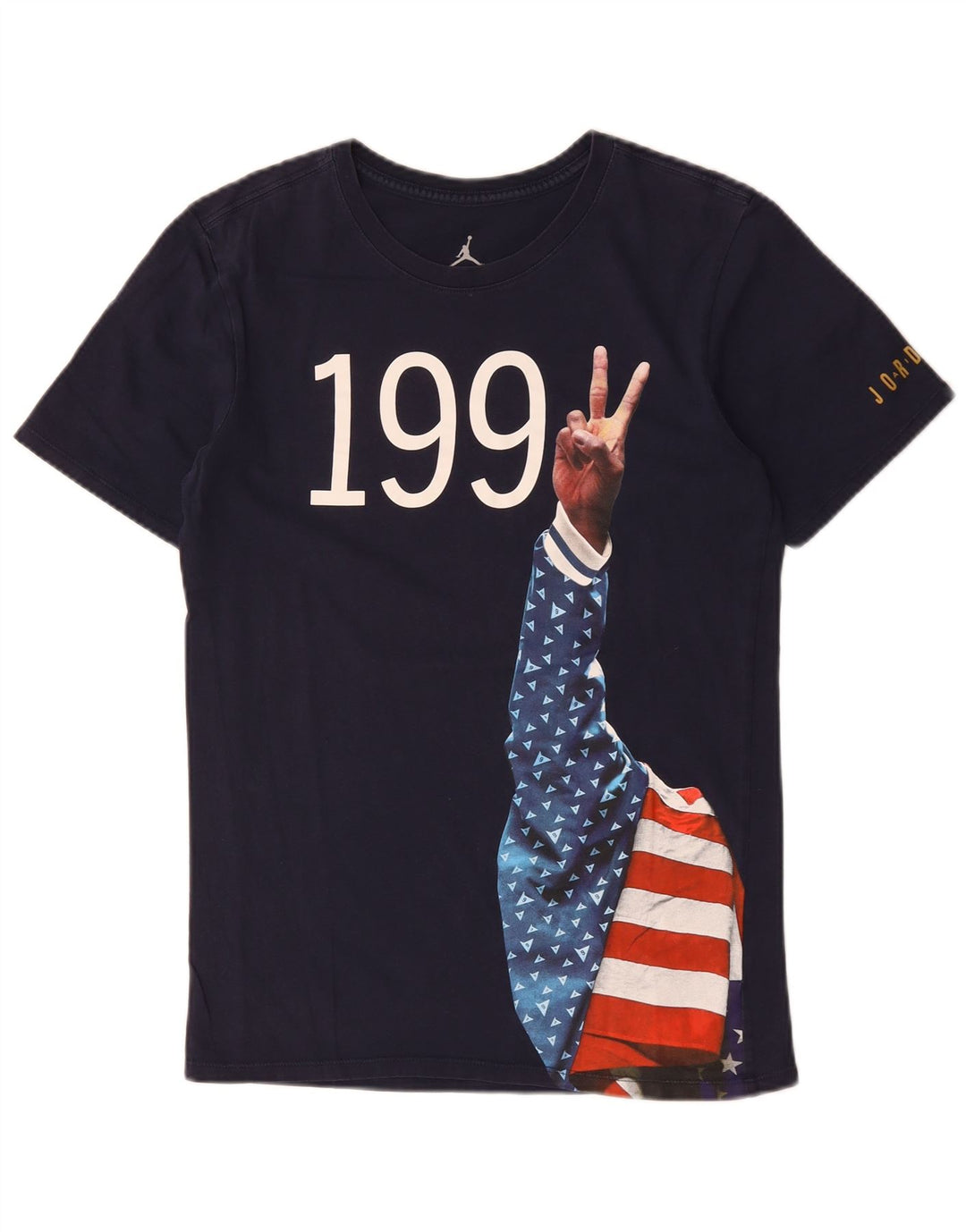 JORDAN Herren-T-Shirt mit Grafik, Größe S, marineblau, Baumwolle