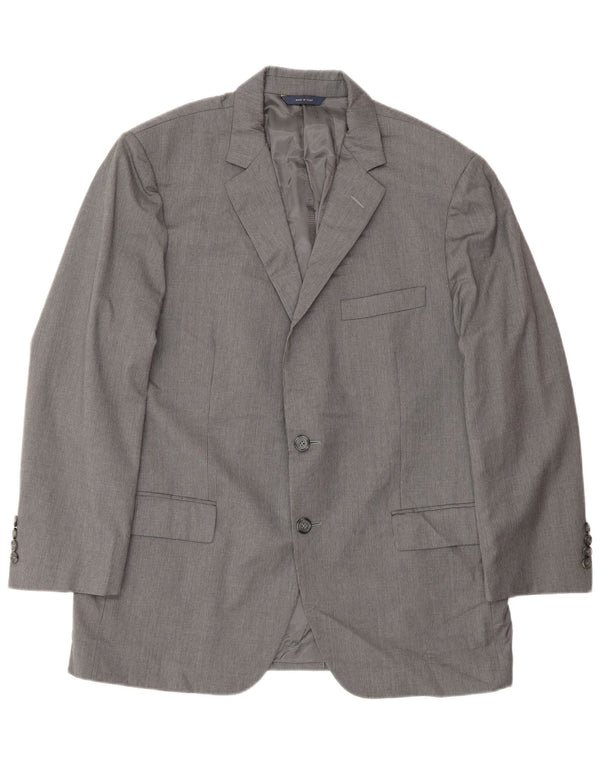 Brooks Brothers Slim 2-Knopf-Blazer für Herren, UK 42, XL, graue Wolle