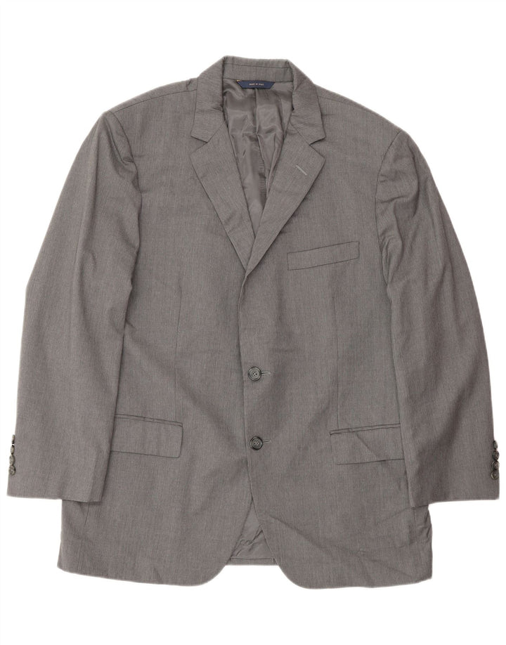 Brooks Brothers Slim 2-Knopf-Blazer für Herren, UK 42, XL, graue Wolle