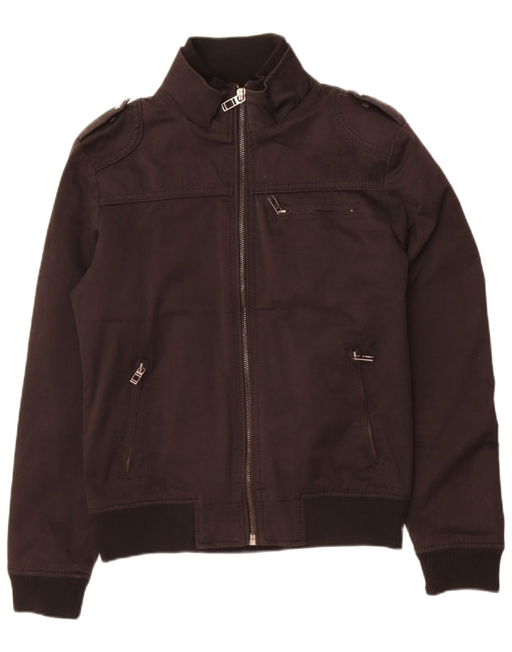 Zara Herren Militär Bomberjacke UK 36 Small Schwarz